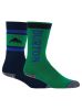 Burton - Kid's Weekend Midweight Socks (2 Pack) - Galaxy Green