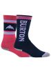 Burton - Kid's Weekend Midweight Socks (2 Pack) - Fuchsia Fusion
