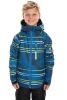 686 - Boy's Jinx Insulated Blue Stripe Jacket