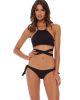 L*Space - Lizzie Wrap Top Black