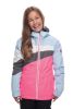 686 - Girl's Ray Insl. Ice Blue Color Block Jacket