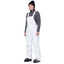 686 - Black Magic INSULATED BIB White Geo Jaquard - Women's