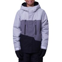 686 - Geo Insulated Jacket White Heather Colorblock - Boy's