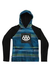 686 - Youth Bonded Hoody Pullover Bluebird Stripes