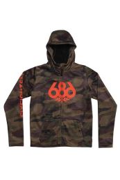 686 - Boy's Bonded Zip Dark Camo Hoody