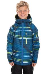 686 - Boy's Jinx Insulated Blue Stripe Jacket