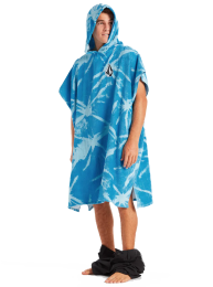 Volcom - Surf Vitals Changing Poncho Blue Tie Dye Youth LRG
