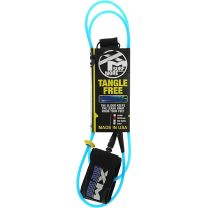 Surf More - XM Tangle Free Double Swivel Regular Surfboard Leash 7' Blue